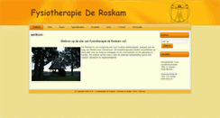 Desktop Screenshot of fysiotherapiederoskam.nl